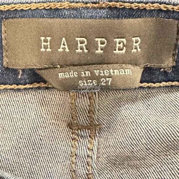 Harper Stretch Destructed Skinny Jeans Size 27 - Picture 5 of 6